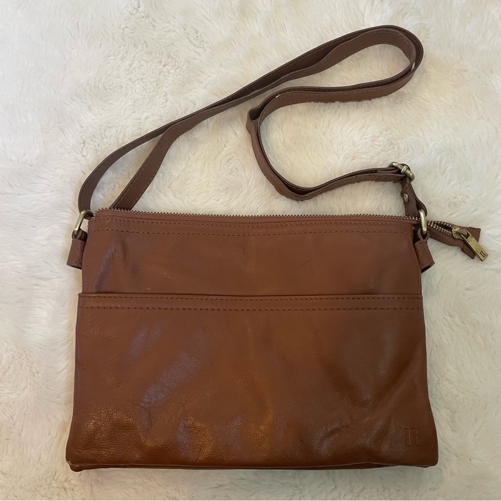 Pelle Brown Leather Crossbody bag/purse
